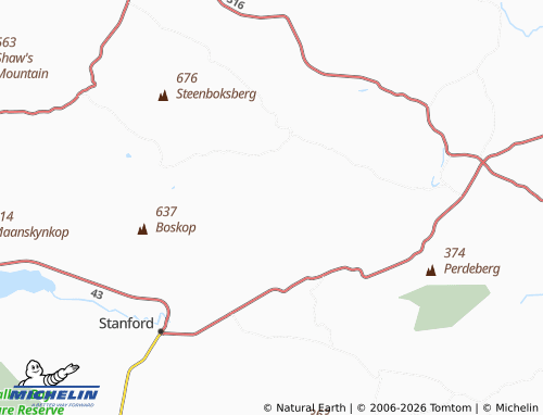MICHELIN-Landkarte Teslaarsdal - ViaMichelin