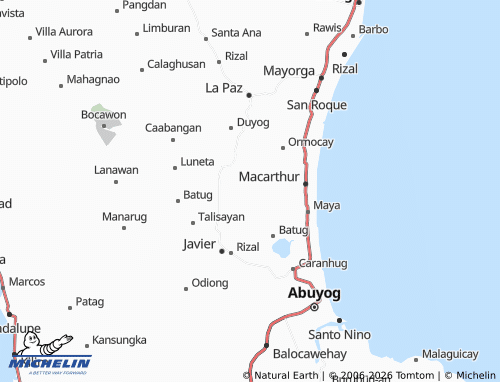MICHELIN Tinawan map - ViaMichelin