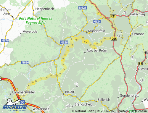 MICHELIN Laudesfeld map - ViaMichelin