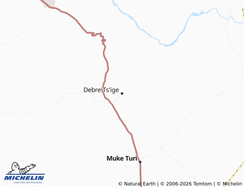 Mappa MICHELIN Debre Ts'ige - ViaMichelin