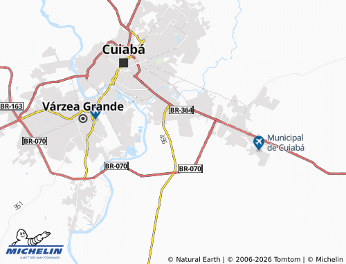 MICHELIN Parque Cuiabá map - ViaMichelin