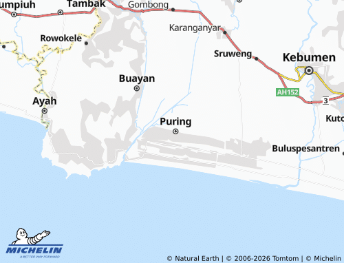 MICHELIN Srusuhjurutengah map - ViaMichelin