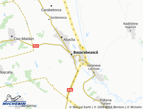 Carte MICHELIN Basarabească - ViaMichelin