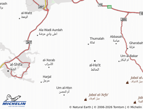 MICHELIN-Landkarte al-Athriya - ViaMichelin