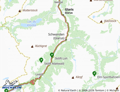 Mapa MICHELIN Haslen - ViaMichelin