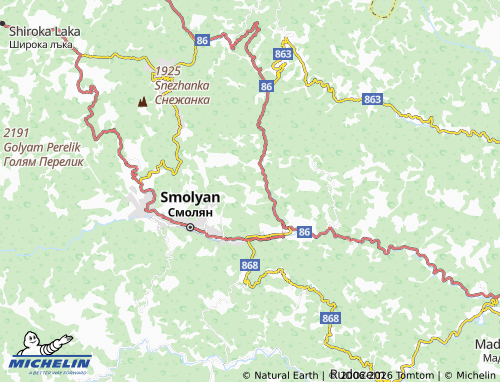 Carte MICHELIN Pisanitsa - ViaMichelin