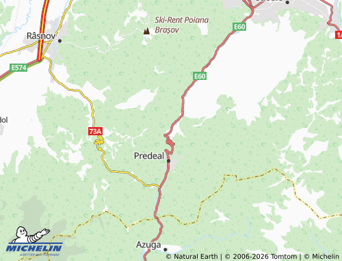 MICHELIN Timișu De Sus map - ViaMichelin