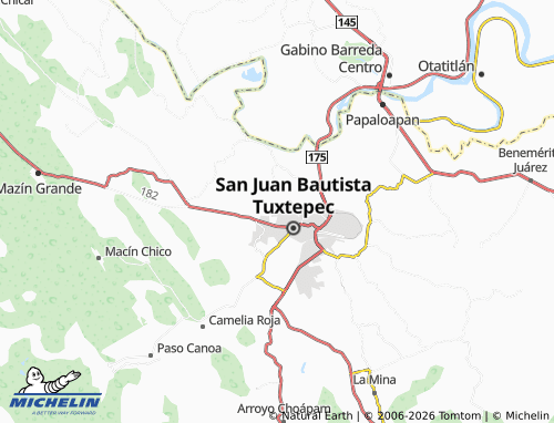 MICHELIN del Sureste map - ViaMichelin