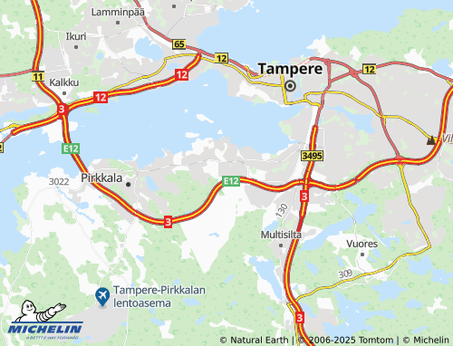 MICHELIN Pakkalankulma map - ViaMichelin