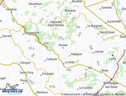 MICHELIN Drudas map - ViaMichelin