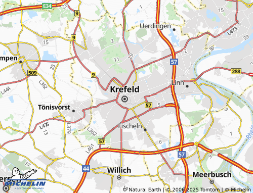MICHELIN Stadtmitte map - ViaMichelin