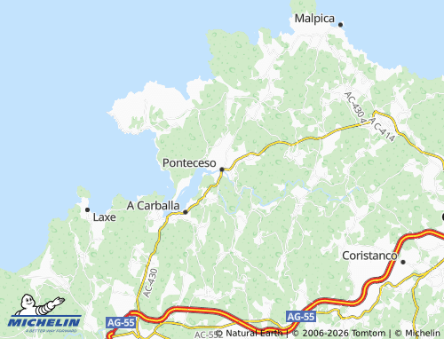 MICHELIN-Landkarte Ponteceso - ViaMichelin