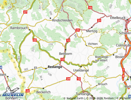Mapa MICHELIN Bettborn - ViaMichelin