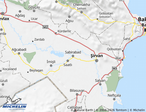 Mappa MICHELIN Sabirabad - ViaMichelin