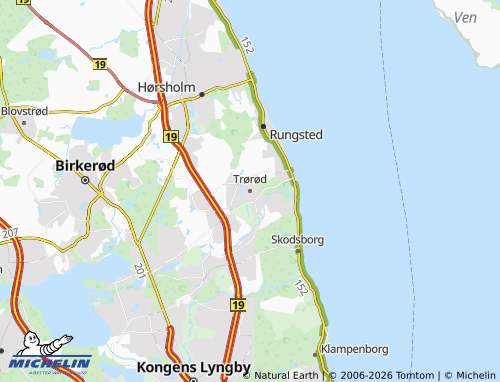 Carte MICHELIN Trørød - ViaMichelin