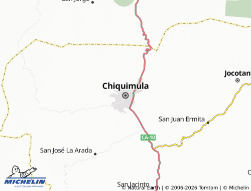 MICHELIN-Landkarte Chiquimula - ViaMichelin