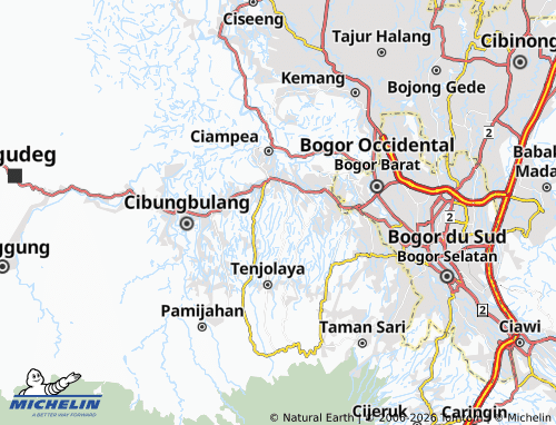 MICHELIN-Landkarte Tegal Waru - ViaMichelin