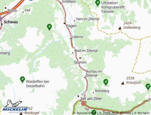 MICHELIN Kaltenbach map - ViaMichelin