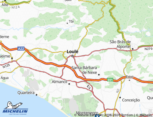 Mapa MICHELIN Loulé (São Clemente) - ViaMichelin