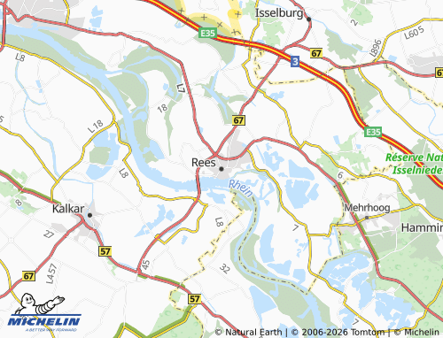 MICHELIN Rees map - ViaMichelin