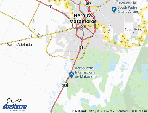 MICHELIN Las Flores map - ViaMichelin