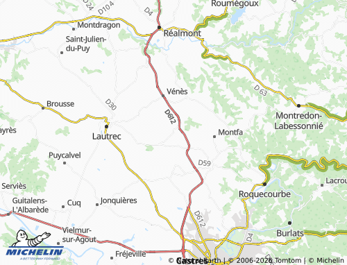 Mapa MICHELIN Peyregoux - ViaMichelin