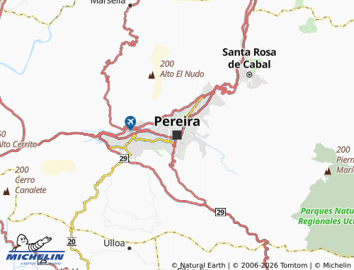 Mapa MICHELIN Pereira - ViaMichelin