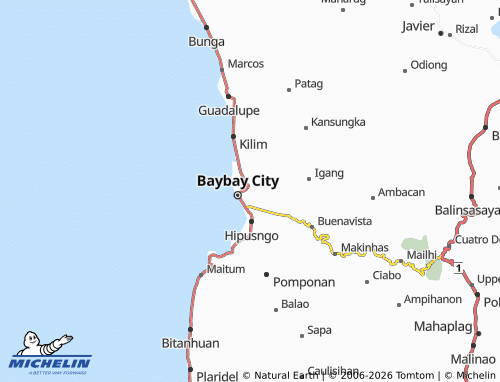 MICHELIN Poblacion Zone 4 map - ViaMichelin