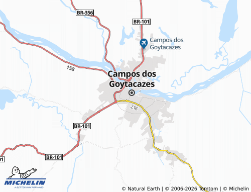 Mapa MICHELIN Parque Avenida Pelinca - ViaMichelin