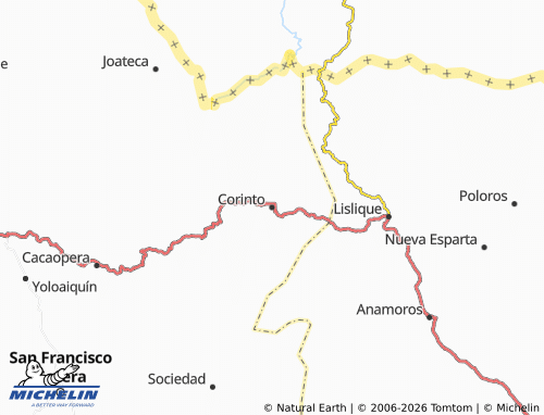 MICHELIN Corinto map - ViaMichelin