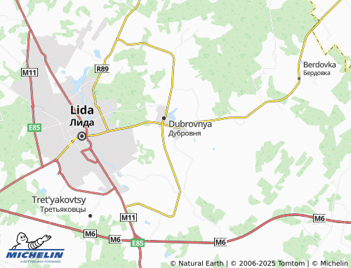 MICHELIN Ogorodniki map - ViaMichelin