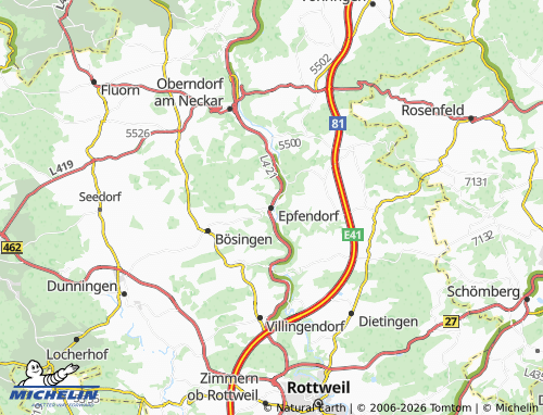 Mapa MICHELIN Epfendorf - ViaMichelin