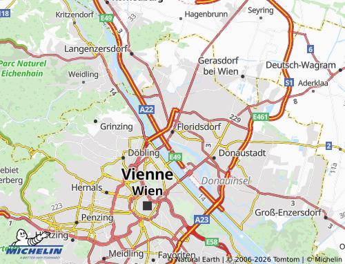 MICHELIN Floridsdorf map - ViaMichelin