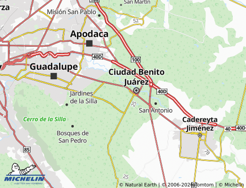Mappa MICHELIN Fuentes de Juárez Cuarto Sector - ViaMichelin