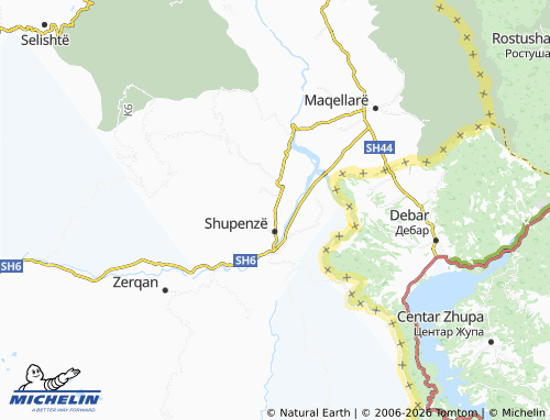 Carte MICHELIN Boçevë - ViaMichelin