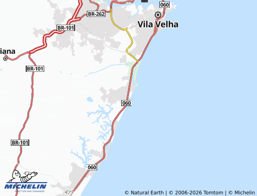 Mapa MICHELIN Praia dos Recifes - ViaMichelin