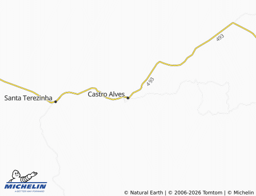 Mapa MICHELIN Castro Alves - ViaMichelin