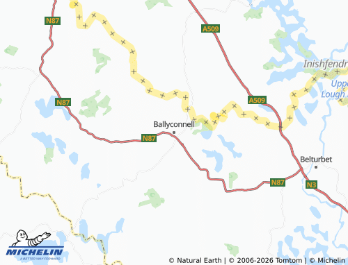 MICHELIN-Landkarte Ballyconnell - ViaMichelin