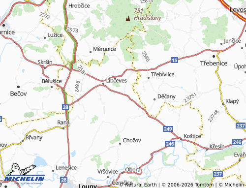 Mappa MICHELIN Židovice - ViaMichelin
