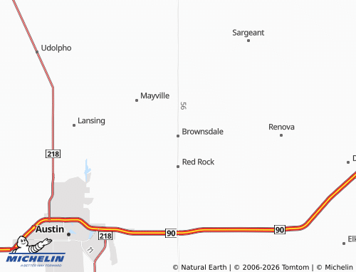 Carte MICHELIN Brownsdale - ViaMichelin