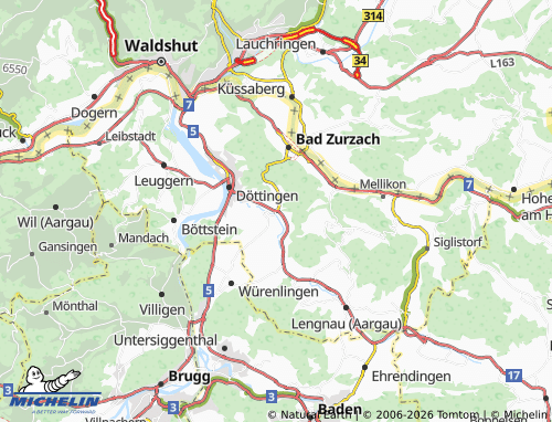 MICHELIN-Landkarte Tegerfelden - ViaMichelin
