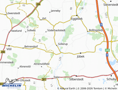 MICHELIN Hünning map - ViaMichelin