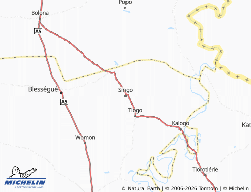 Mapa MICHELIN Singo - ViaMichelin