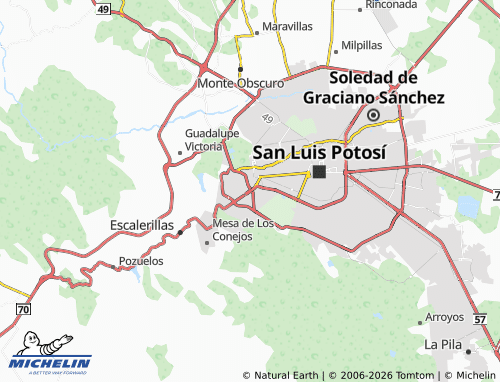 Mappa MICHELIN Privada Santa Mónica - ViaMichelin