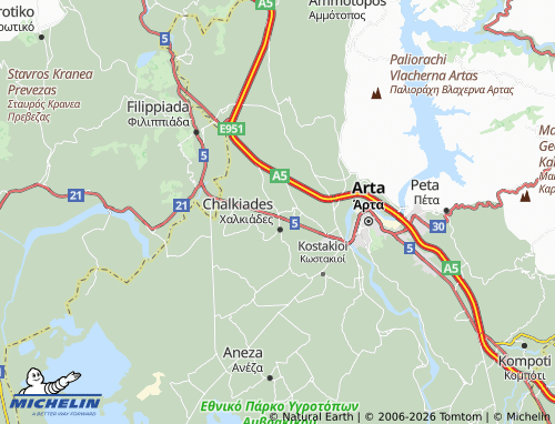 MICHELIN Kalamia map - ViaMichelin