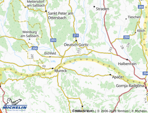 MICHELIN Ratzenau map - ViaMichelin