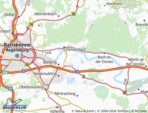 Mappa MICHELIN Sarching - ViaMichelin