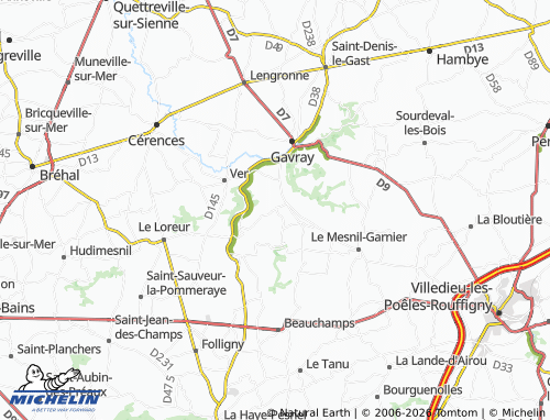 MICHELIN Le Mesnil-Amand map - ViaMichelin