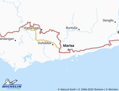 MICHELIN Buntulia Tengah map - ViaMichelin