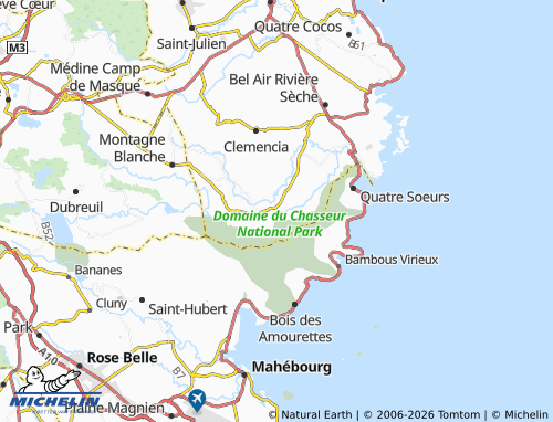 Mapa MICHELIN Belle Rive - ViaMichelin